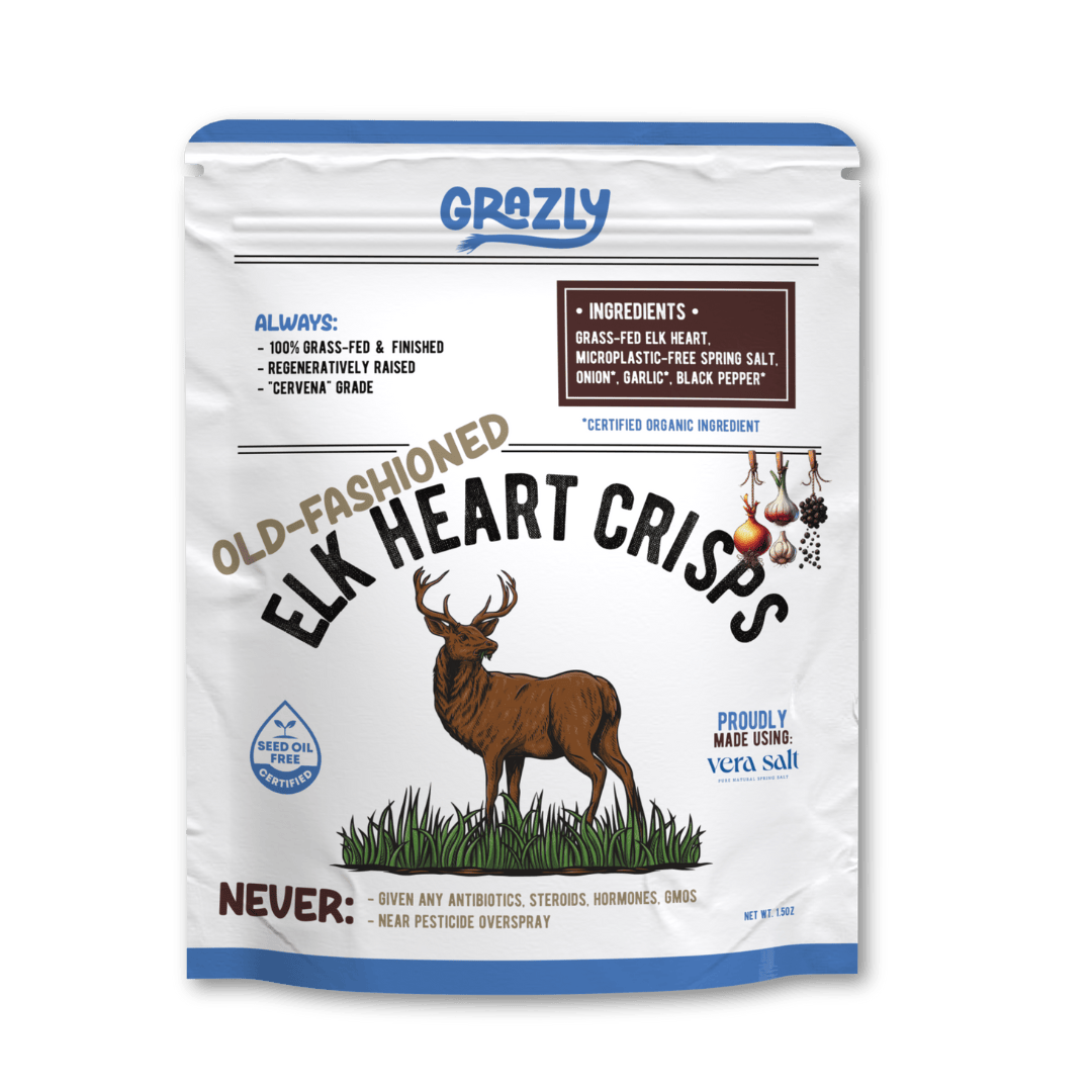 Elk Heart Crisps - 100% Grass-Fed/Finished