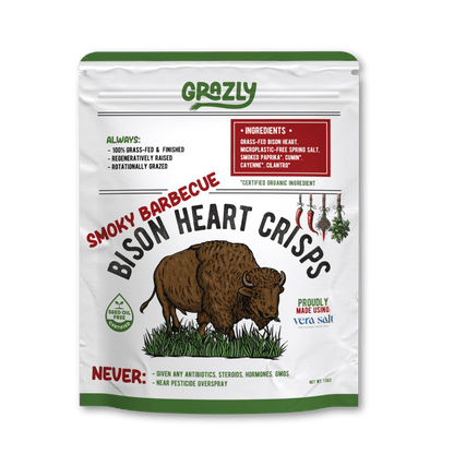 Bison Heart Crisps - 100% Grass-Fed/Finished