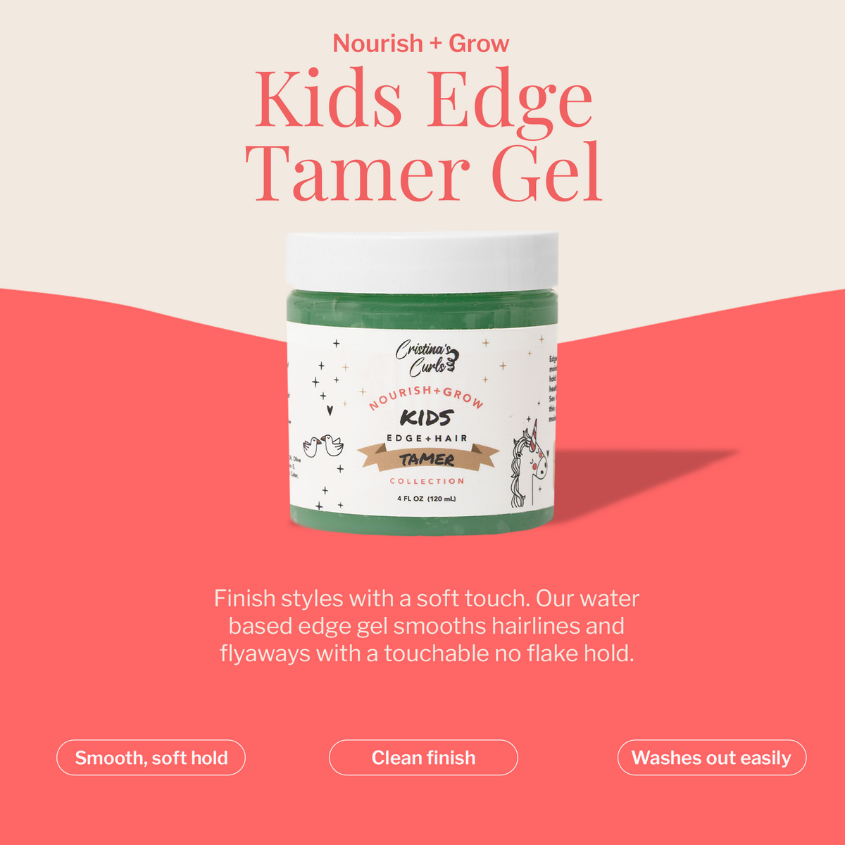 Nourish + Grow Kids Edge Tamer Gel