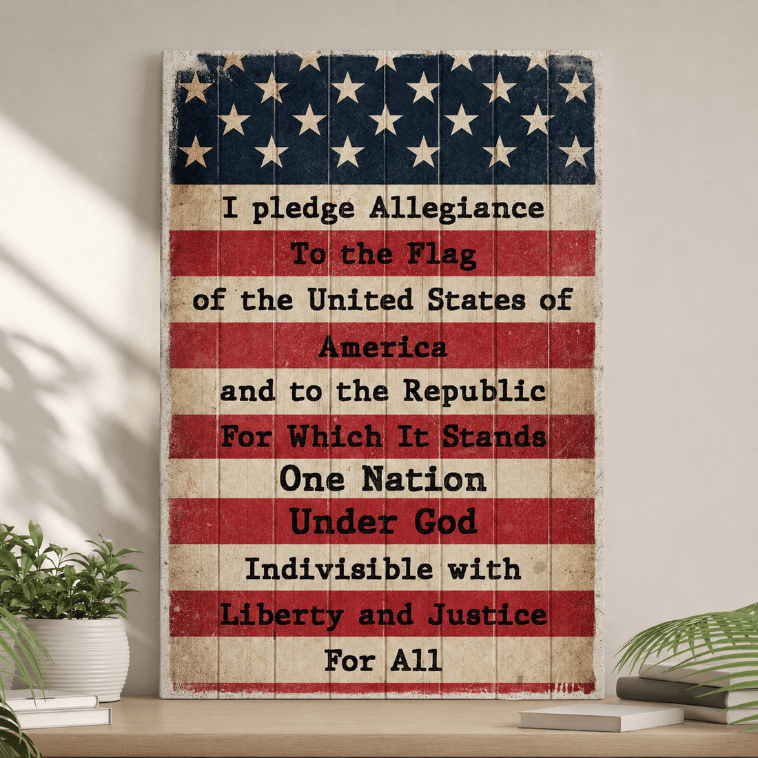 Tailored Canvases Canvas America Pledge Allegiance Sign