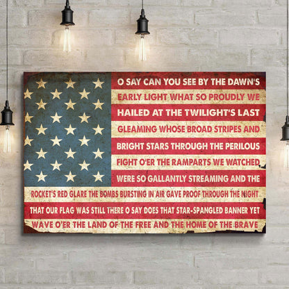 Tailored Canvases Canvas American Anthem Sign
