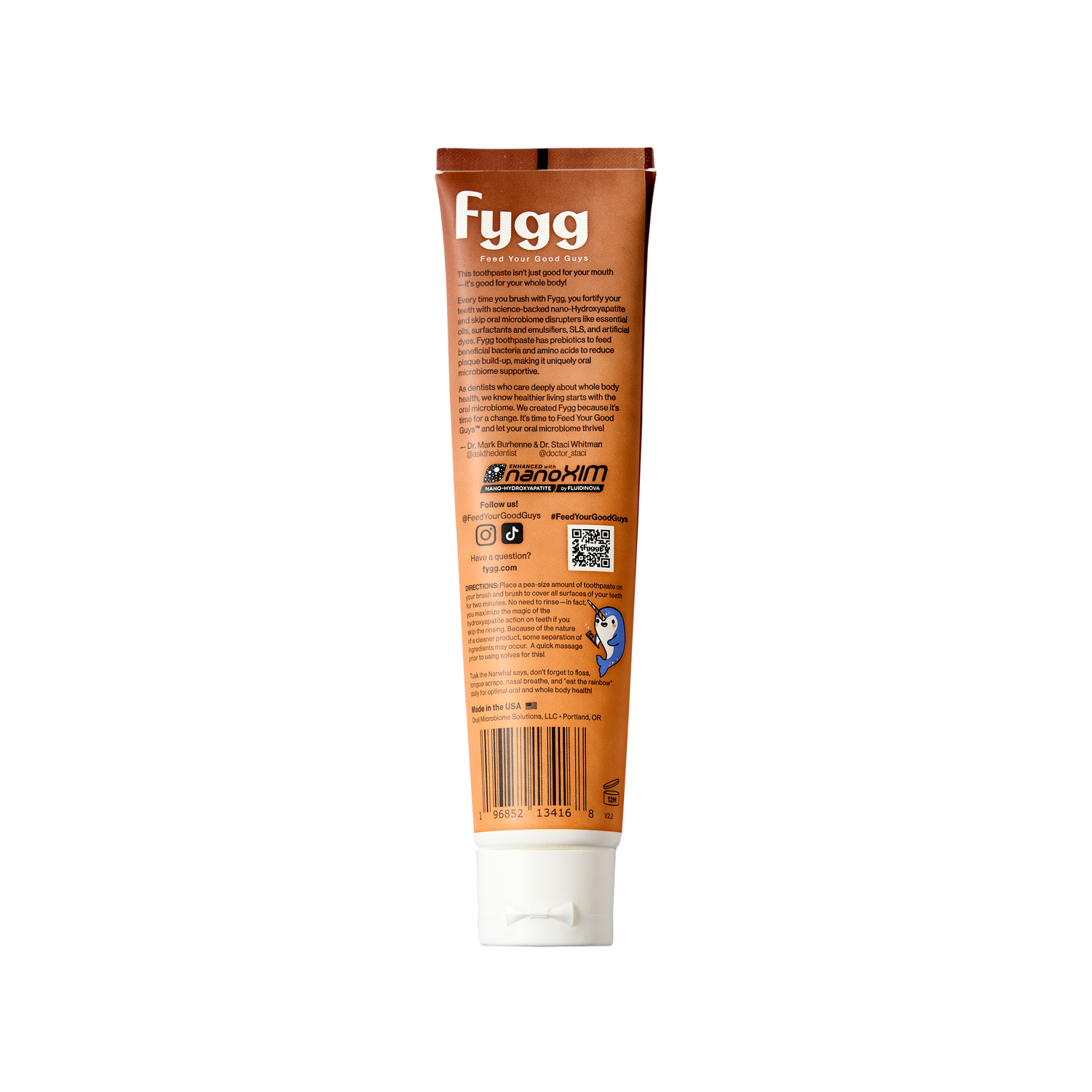 Nano-Hydroxyapatite Toothpaste with Prebiotics | Chocolate Swirl