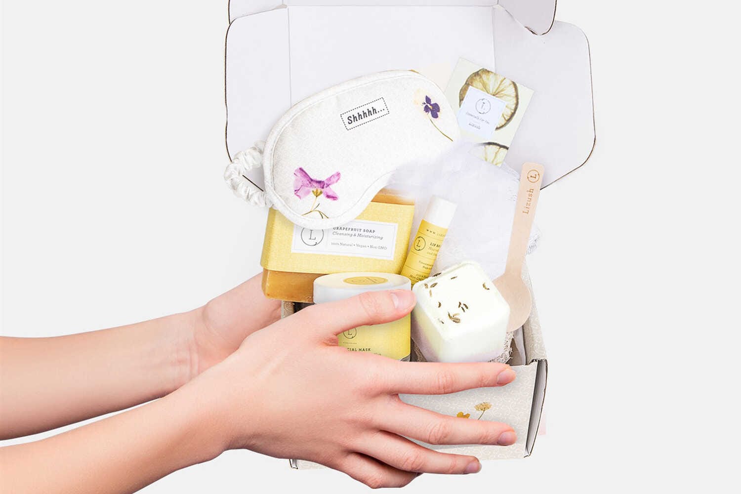 Lizush Citrus Gifts No Natural Citrus Bath &amp; Body Skincare Set, A Thoughtful &amp; "Thinking of You" Gift
