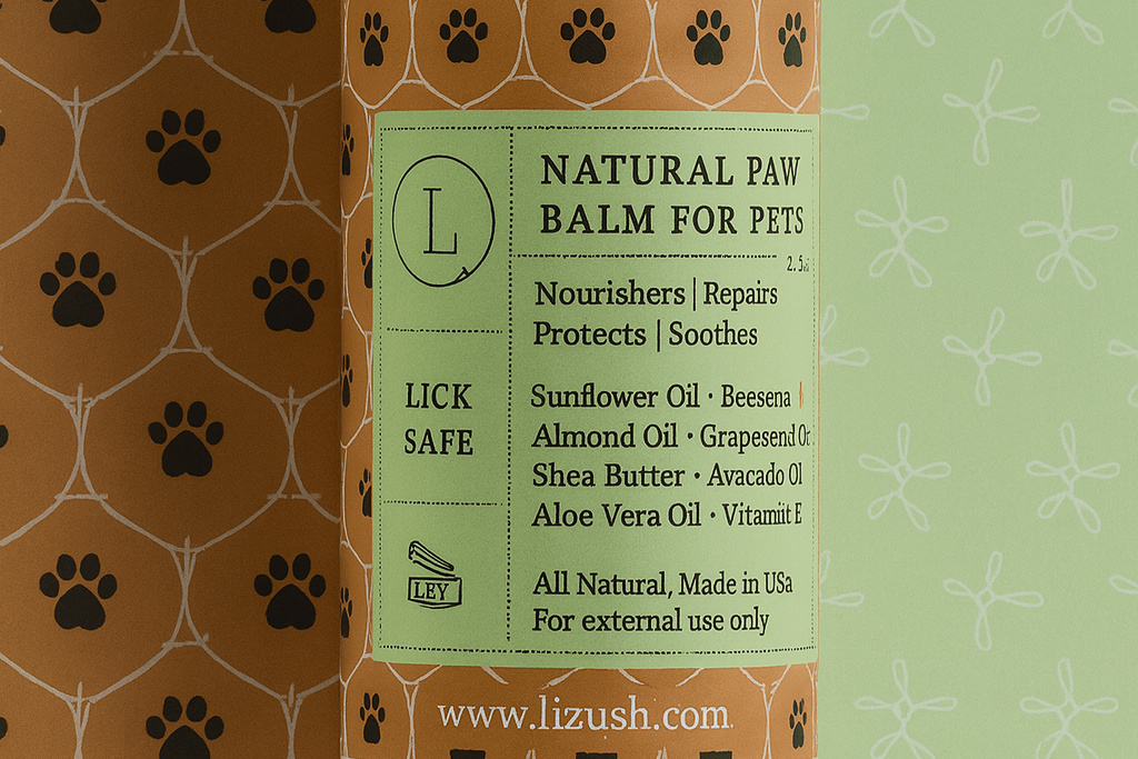 Lizush Health &amp; Beauty Natural Paw Balm for PETS