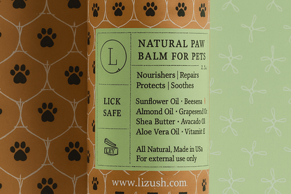 Lizush Health &amp; Beauty Natural Paw Balm for PETS