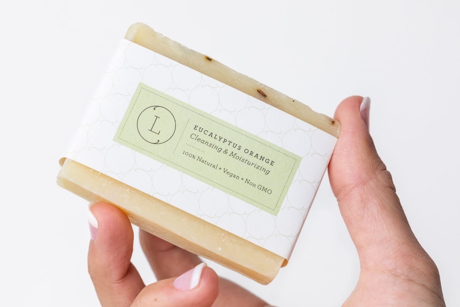 2x Eucalyptus Natural Handmade Soap Bar, Fresh Cold Process Soap - My American Goods