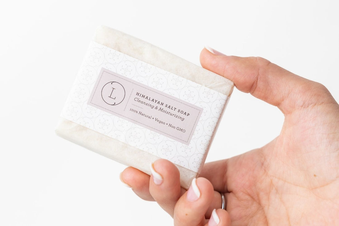 2x Himalayan Salt Soap Bar, Natural Unscented Soap, Vegan Handmade Soap - My American Goods