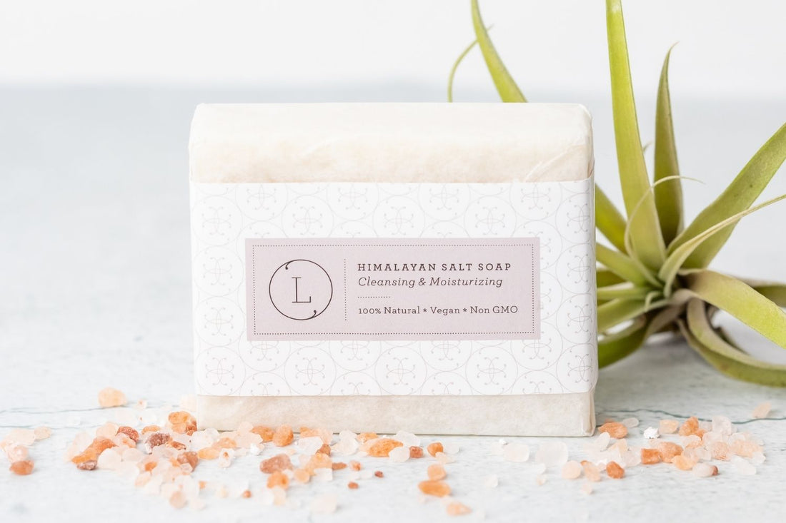 2x Himalayan Salt Soap Bar, Natural Unscented Soap, Vegan Handmade Soap - My American Goods