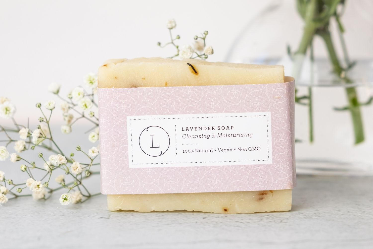 2x Lavender Soap Bar, Natural Handmade Soap, Vegan Skincare gift - My American Goods
