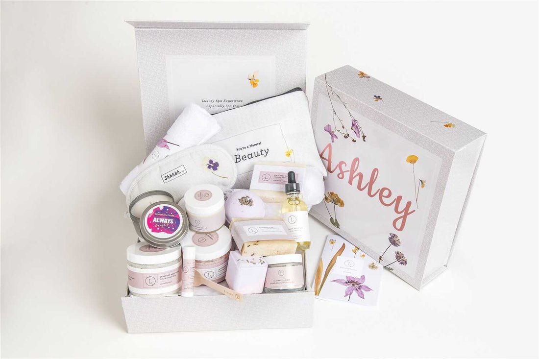 A Special Day Gift, Birthday Gift Basket, Lavender Natural Bath &amp; Body - My American Goods