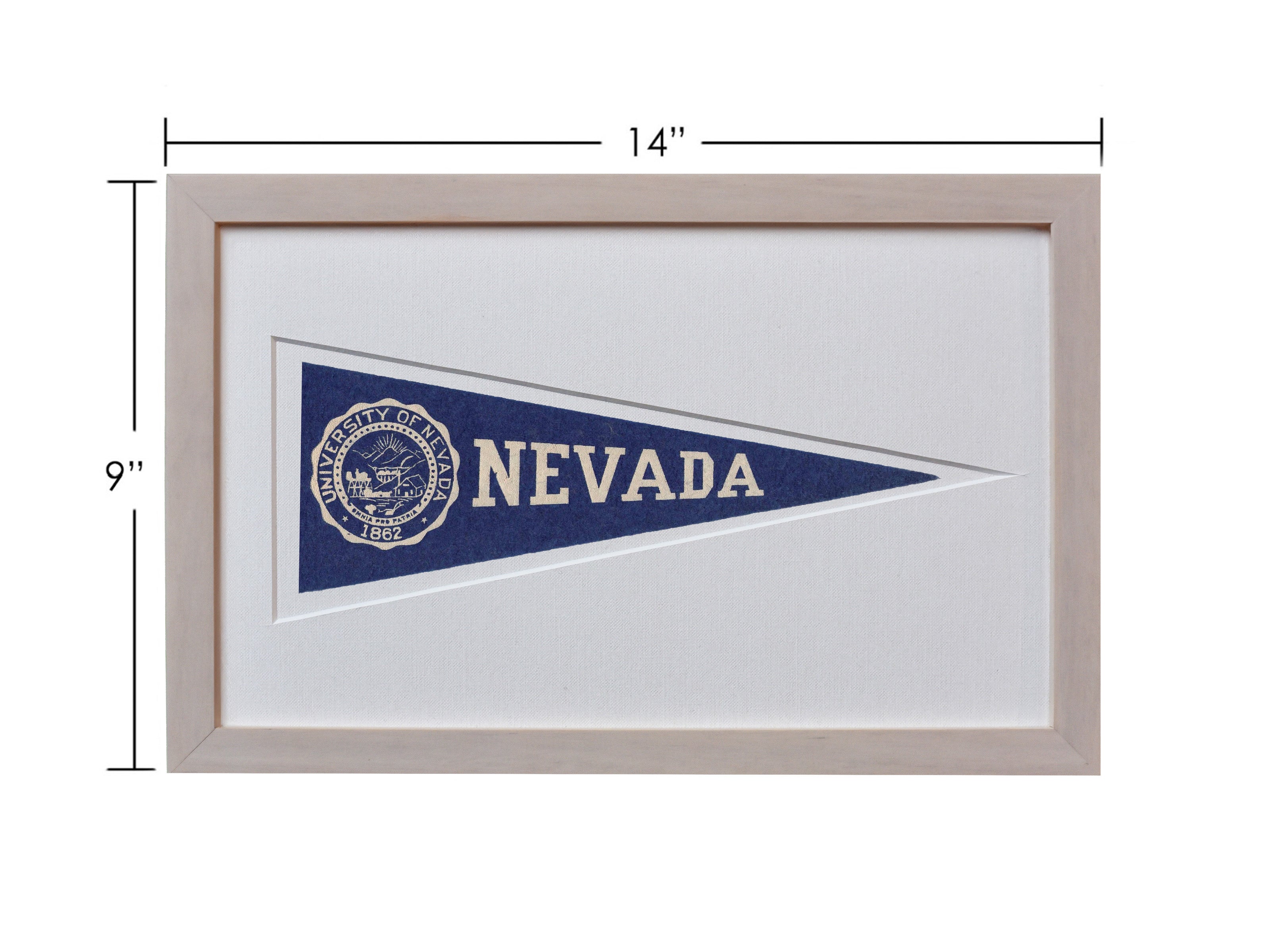 Vintage University of Nevada Hormel Pennant