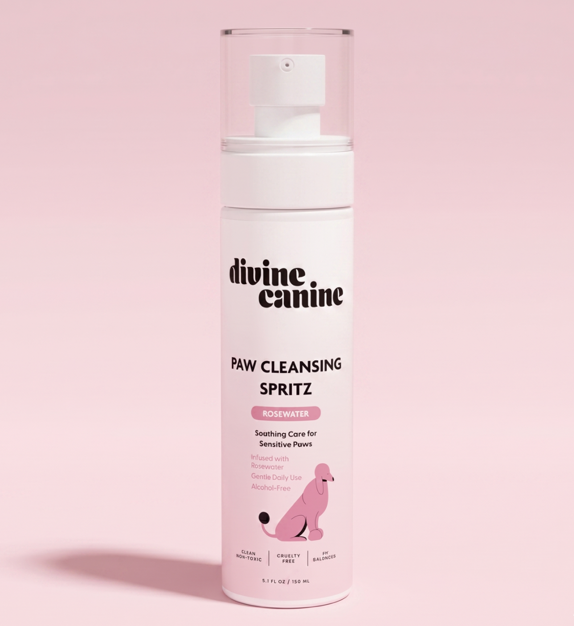 Paw Sanitizer Spritz - Sensitive with Rosewater