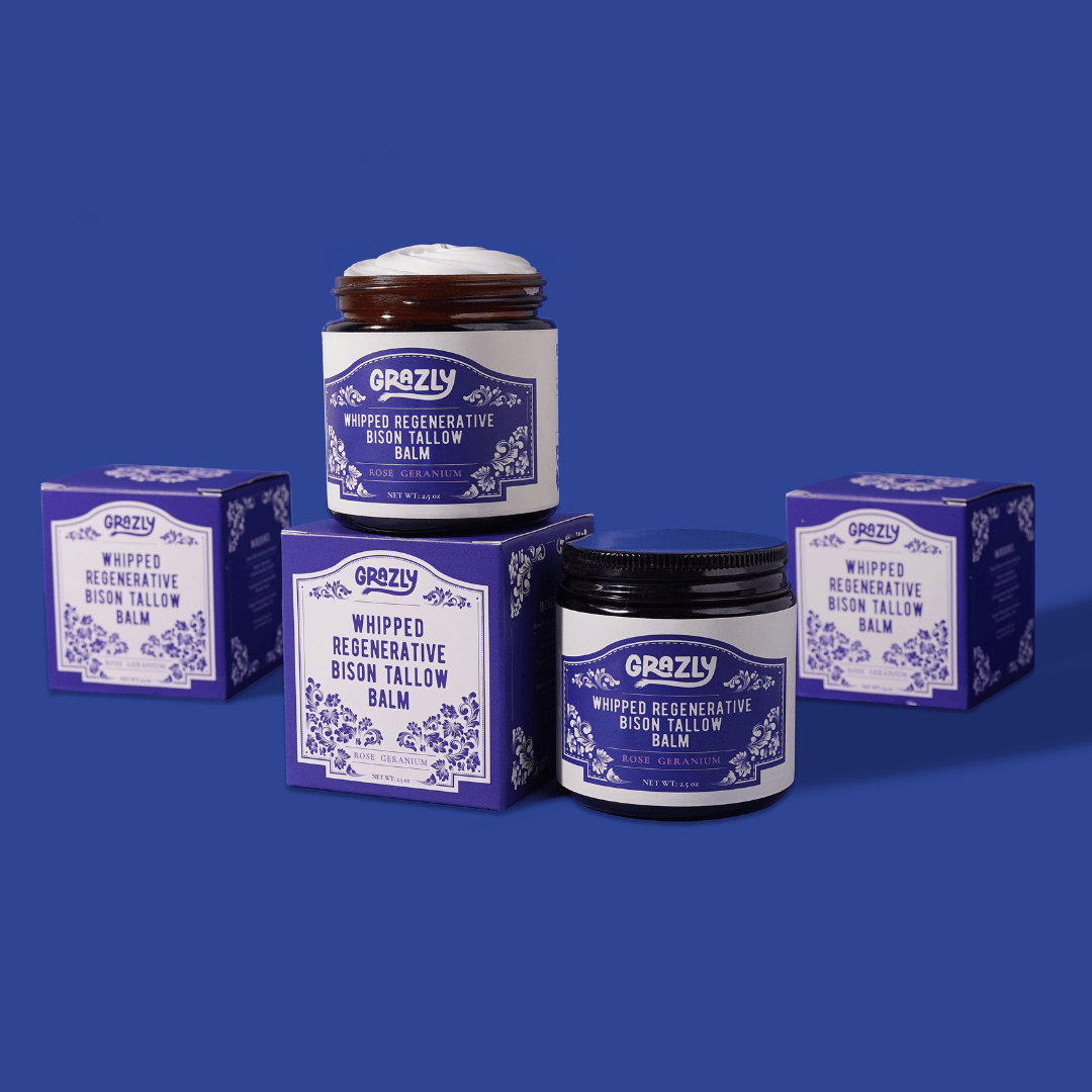 Grazly Whipped Bison Tallow &amp; Manuka Honey Moisturizing Balm