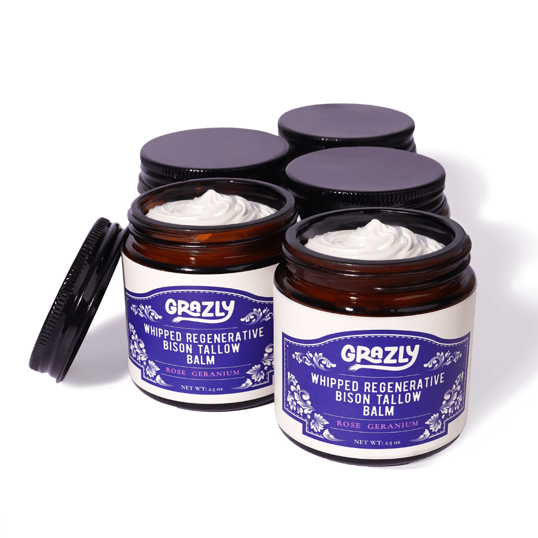 Grazly Whipped Bison Tallow &amp; Manuka Honey Moisturizing Balm