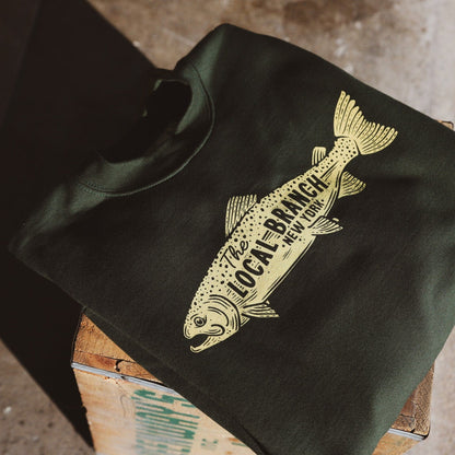 The Local Branch Sweatshirt New York Trout Sweatshirt  - USA Made