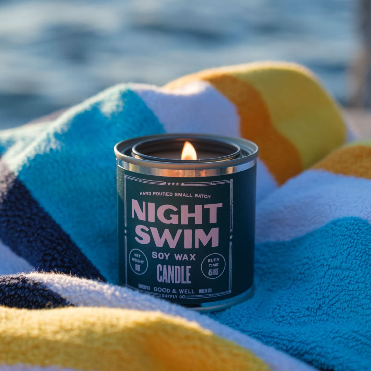 Good &amp; Well Supply Co Candles Night Swim Happy Place Candle