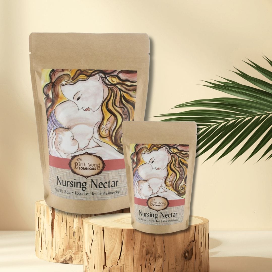 Birth Song Botanicals Co. Tea Nursing Nectar Herbal Breastfeeding Tea For Healthy Lactation and Breastmilk Supply* for Postpartum, Breastfeeding and Pumping 4 oz.