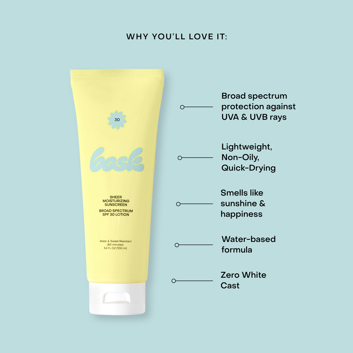 Bask Suncare Reef Safe Sunscreen SPF 30 Lotion 4-Pack