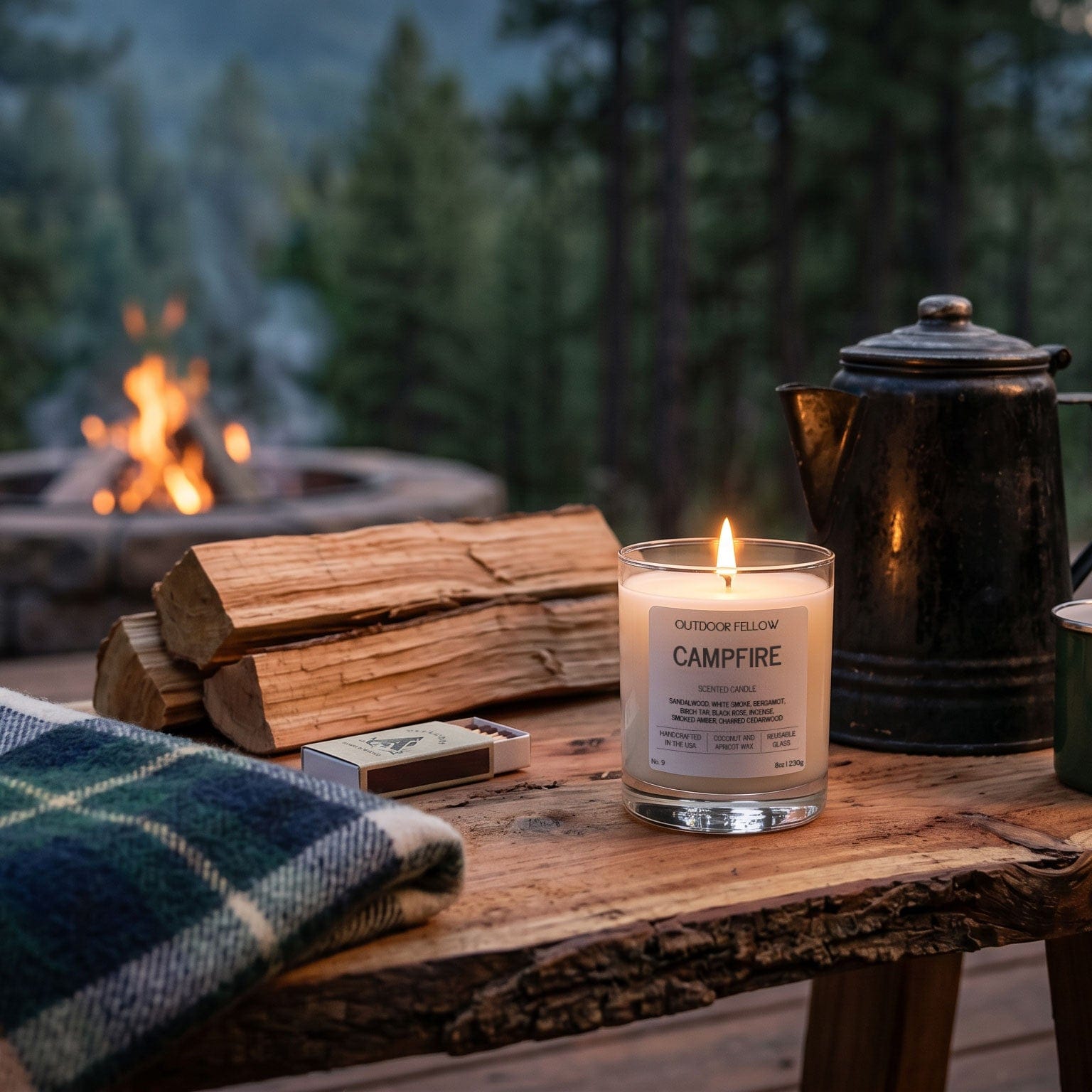 Outdoor Fellow Candles Campfire Scented Candle