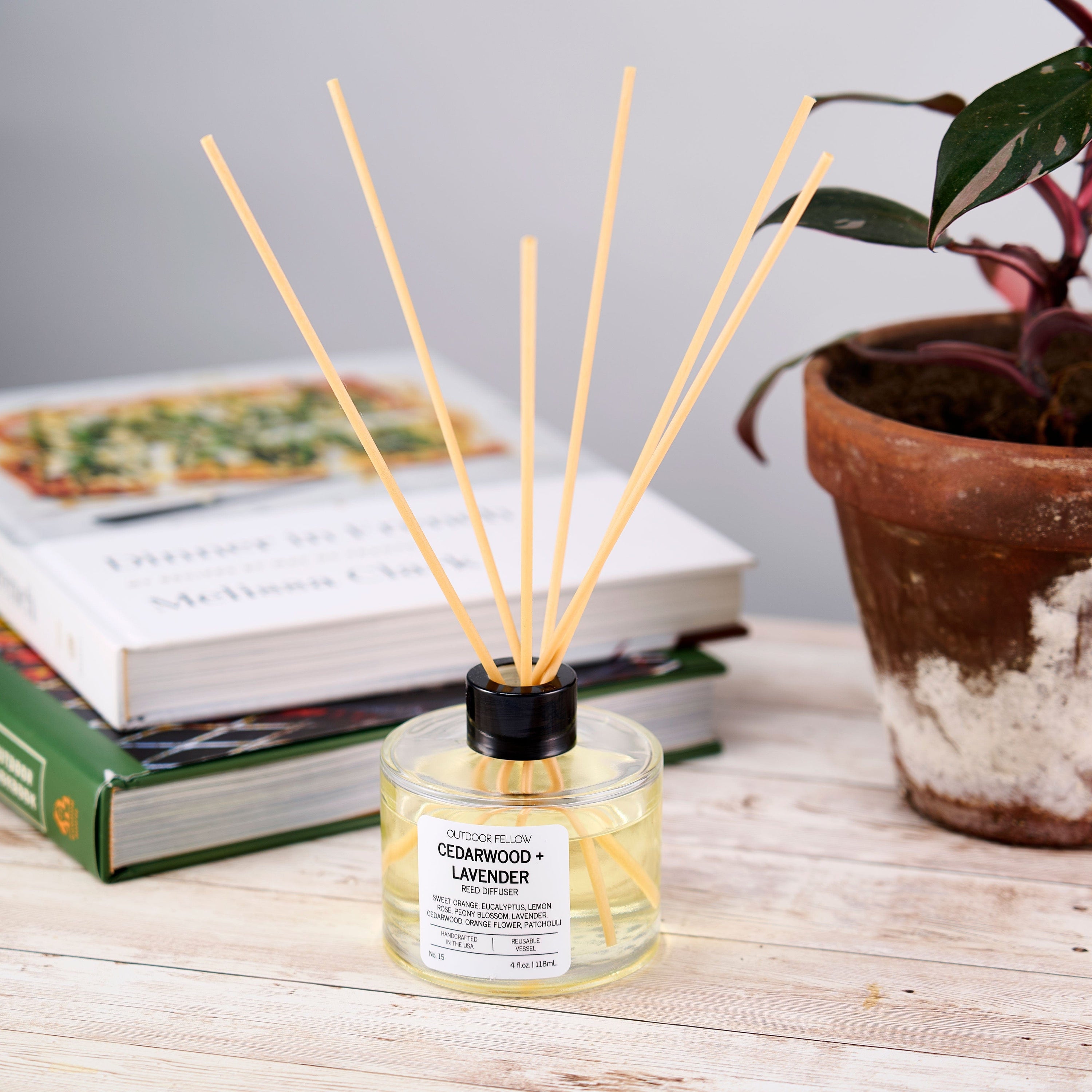 Outdoor Fellow Reed Diffuser Cedarwood and Lavender Reed Diffuser