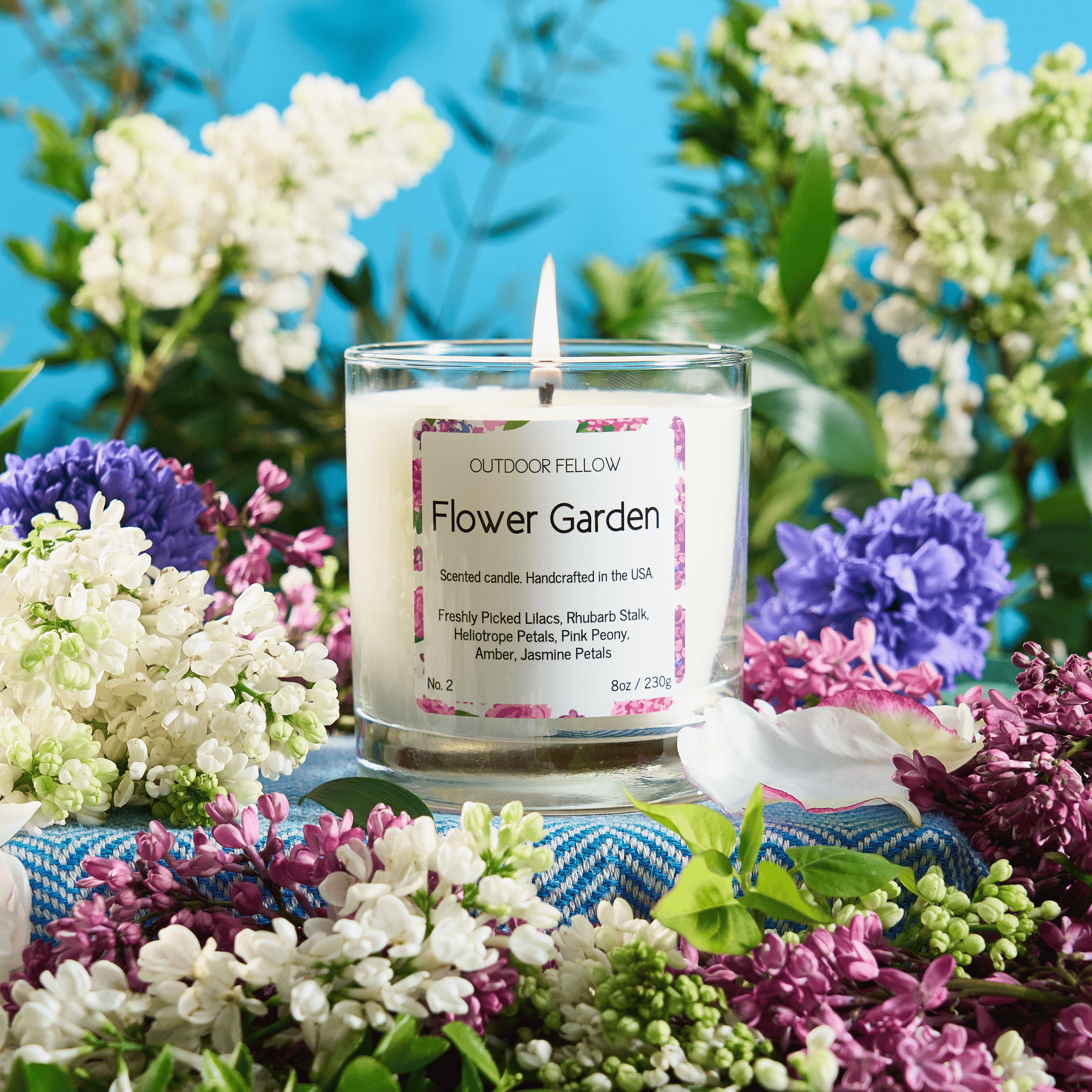 Outdoor Fellow Candles Flower Garden Scented Candle