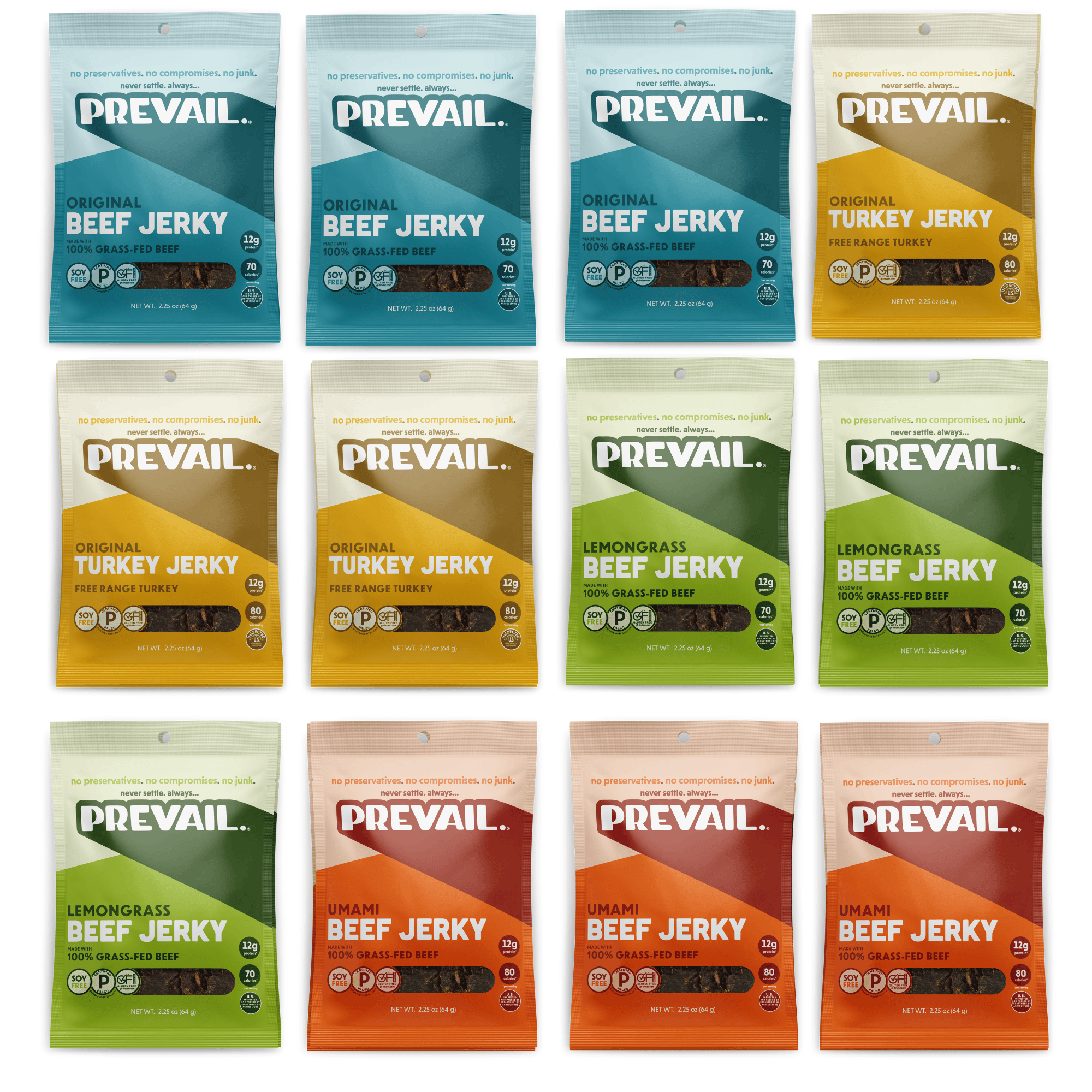 PREVAIL Jerky Jerky High Noon Variety 12 Pack