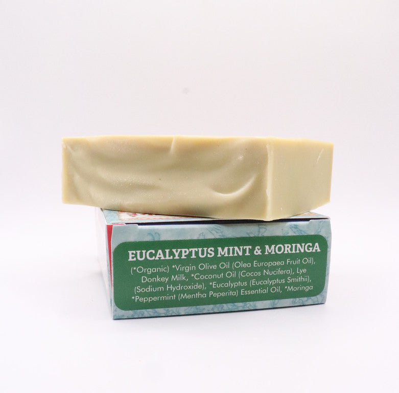 Eucalyptus Mint &amp; Moringa Donkey Milk Soap 4.5 oz