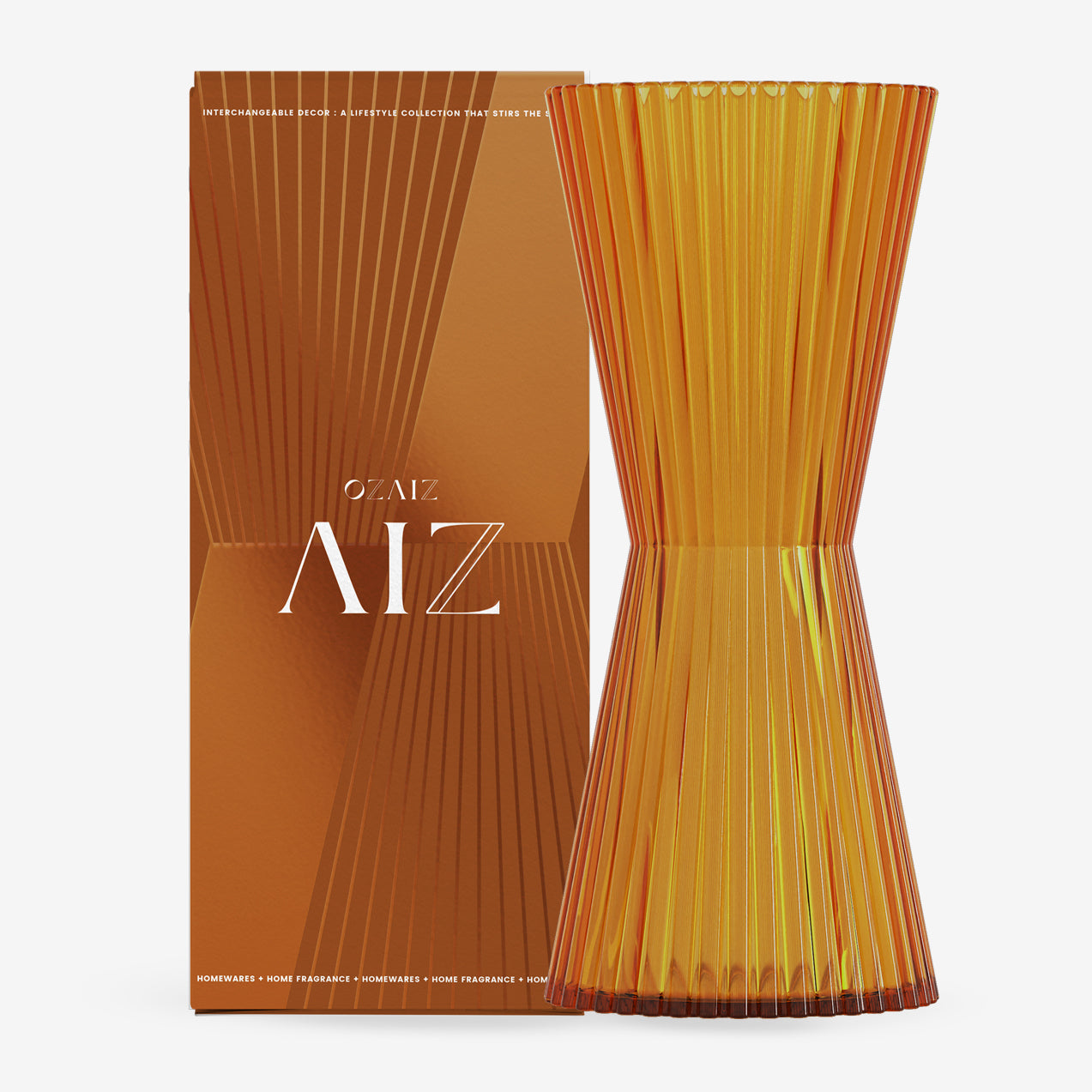 AIZ Glass Carafe + Candle - Santal &amp; Spice Bundle