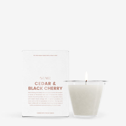 OZAIZ ZAI Tumbler + Candle - Cedar &amp; Black Cherry Bundle