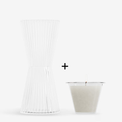 AIZ Glass Carafe + Candle - Santal &amp; Spice Bundle
