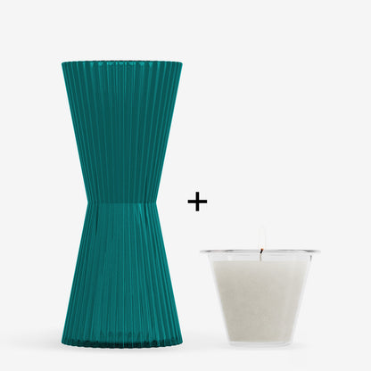 AIZ Glass Carafe + Candle - Santal &amp; Spice Bundle