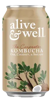 Alive &amp; Well Kombucha Kombucha Oak &amp; Coconut Kombucha Organic