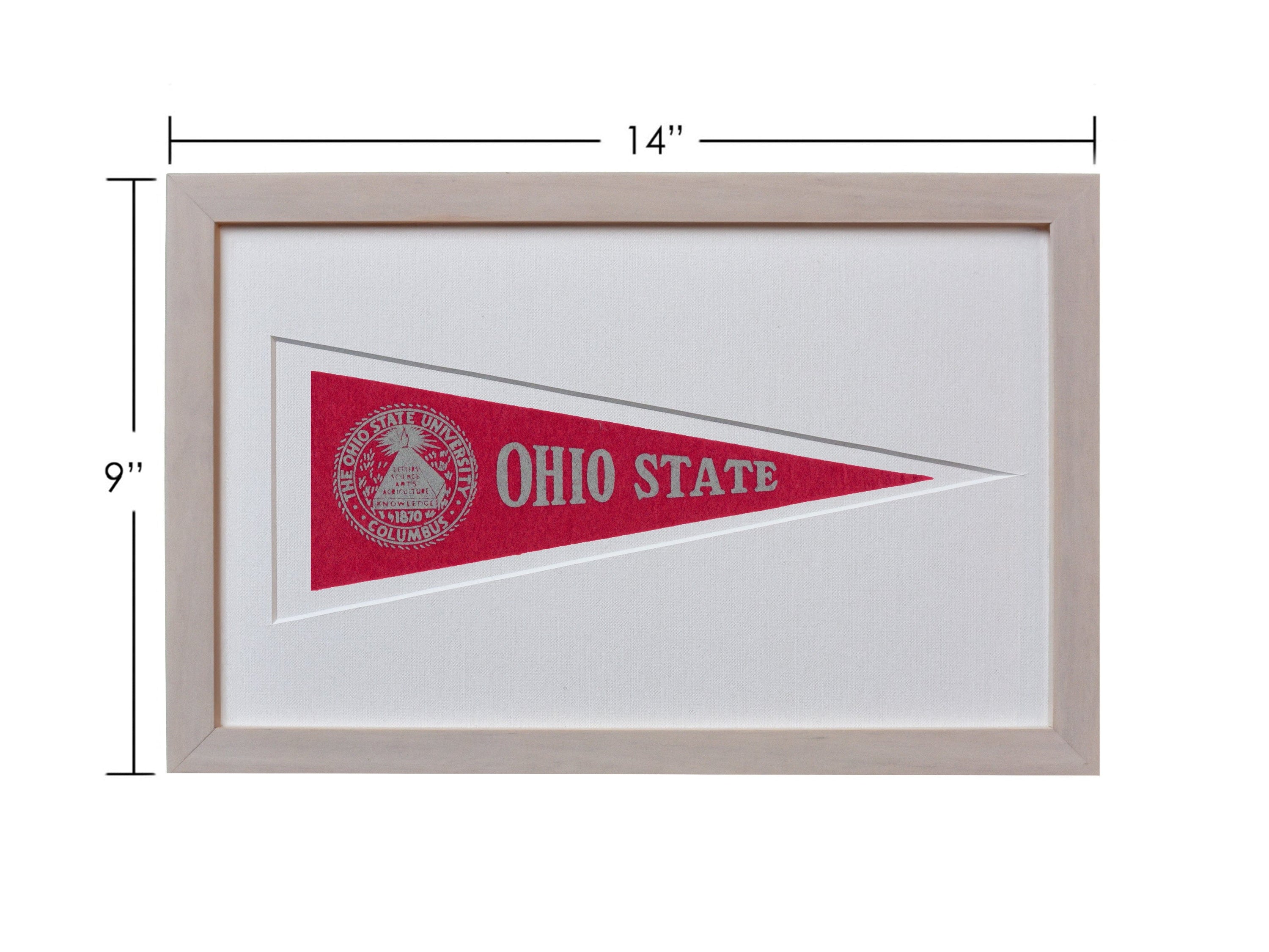 Americana Memories Vintage Ohio State University Hormel Pennant