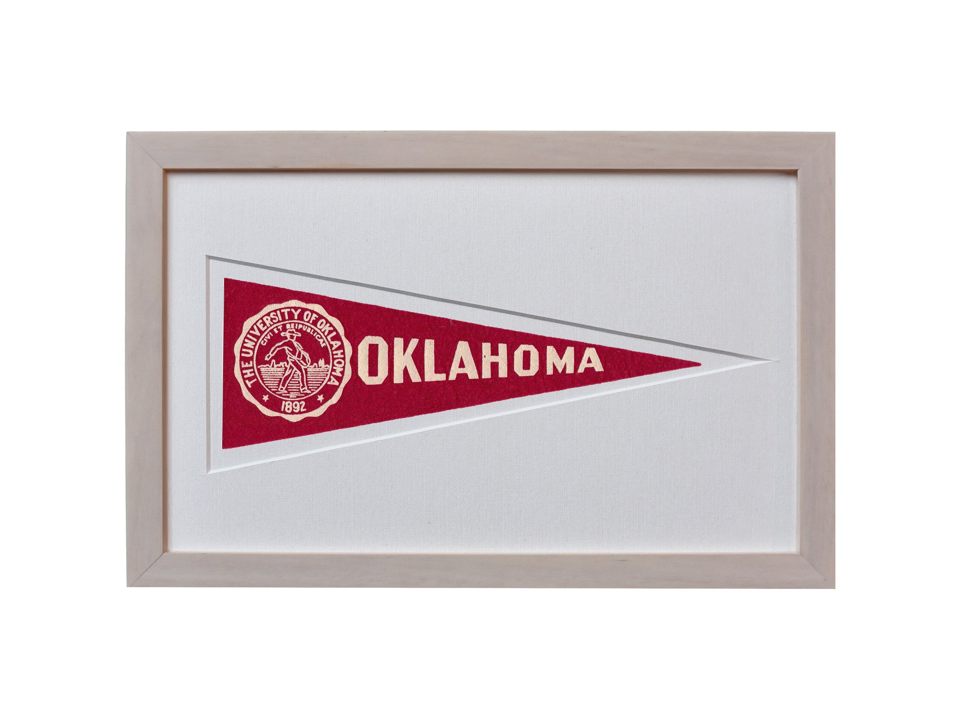 Vintage University of Oklahoma Hormel Pennant