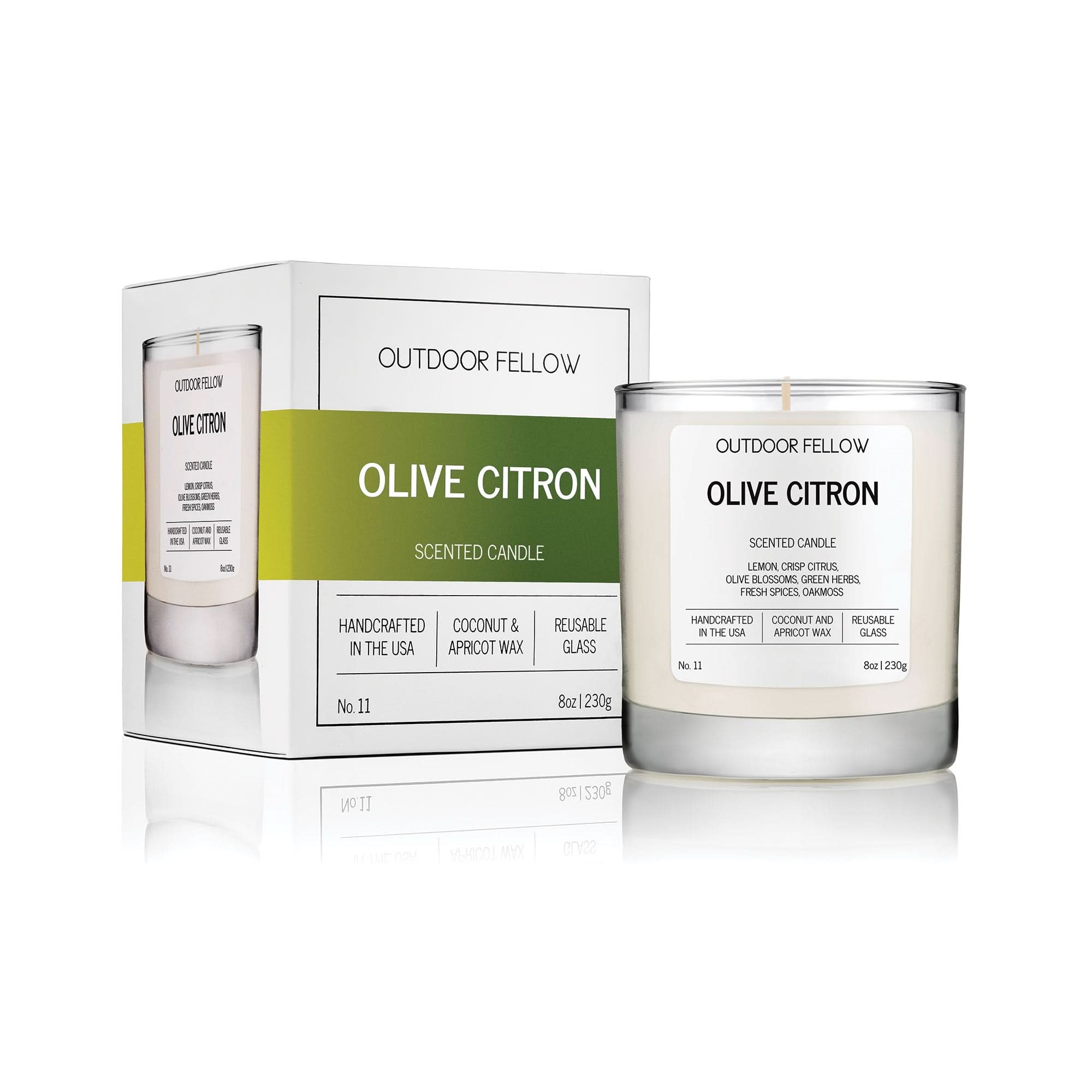 Outdoor Fellow Candles Olive Citron Scented Candle