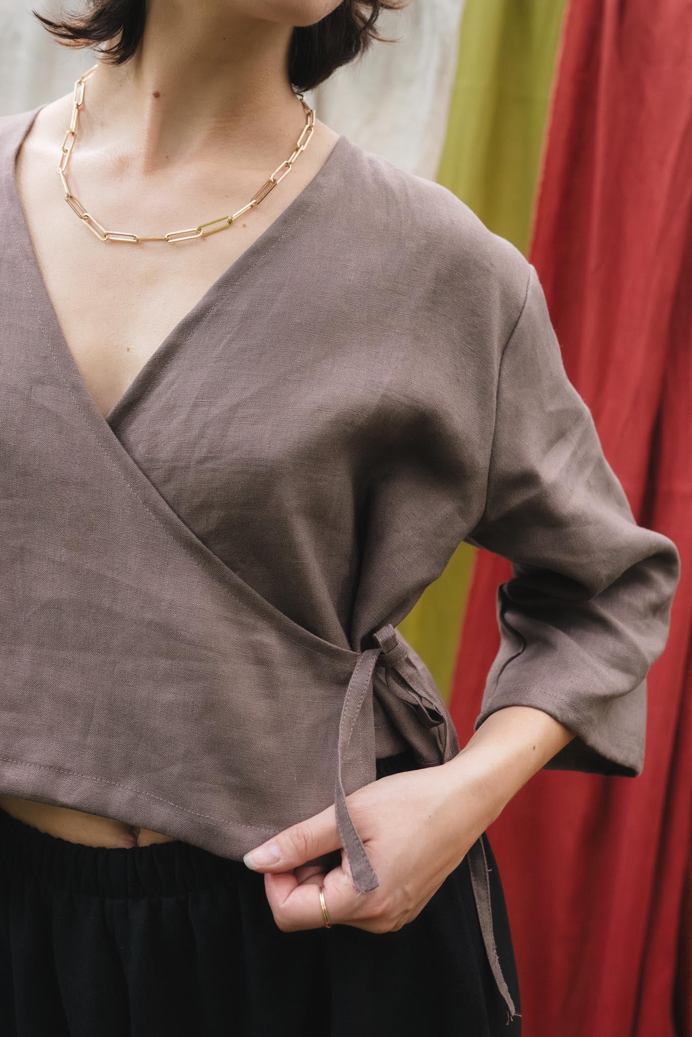 Artemis Top in Mushroom