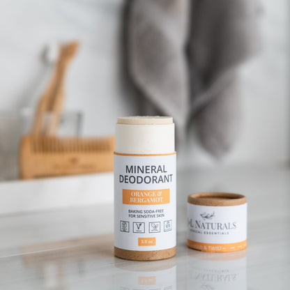 J&amp;L Naturals Deodorant Orange &amp; Bergamot Mineral (Baking Soda-Free) Deodorant
