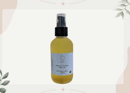 ORGANIC CALMING BABY OIL Nourishing, Soothing, Calming - My American Goods