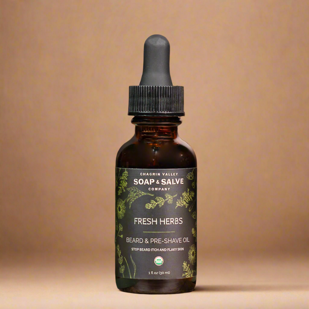 Beard &amp; Pre-Shave Oil: Fresh Herbs Scent - My American Goods