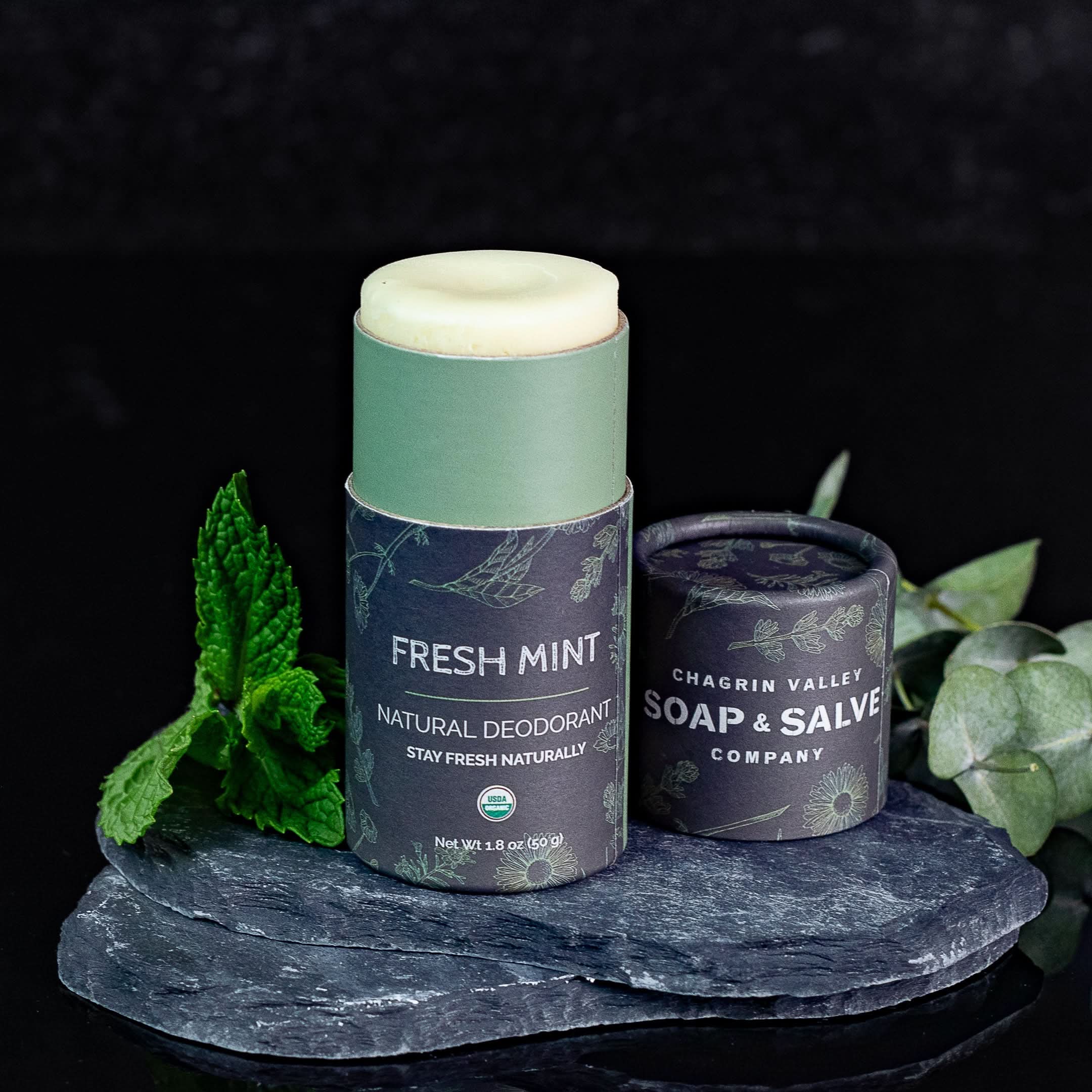 Chagrin Valley Soap &amp; Salve Deodorant Net Wt 1.8 oz (50 g) Deodorant: Stick Fresh Mint