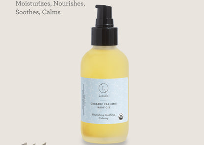 ORGANIC CALMING BABY OIL Nourishing, Soothing, Calming - My American Goods