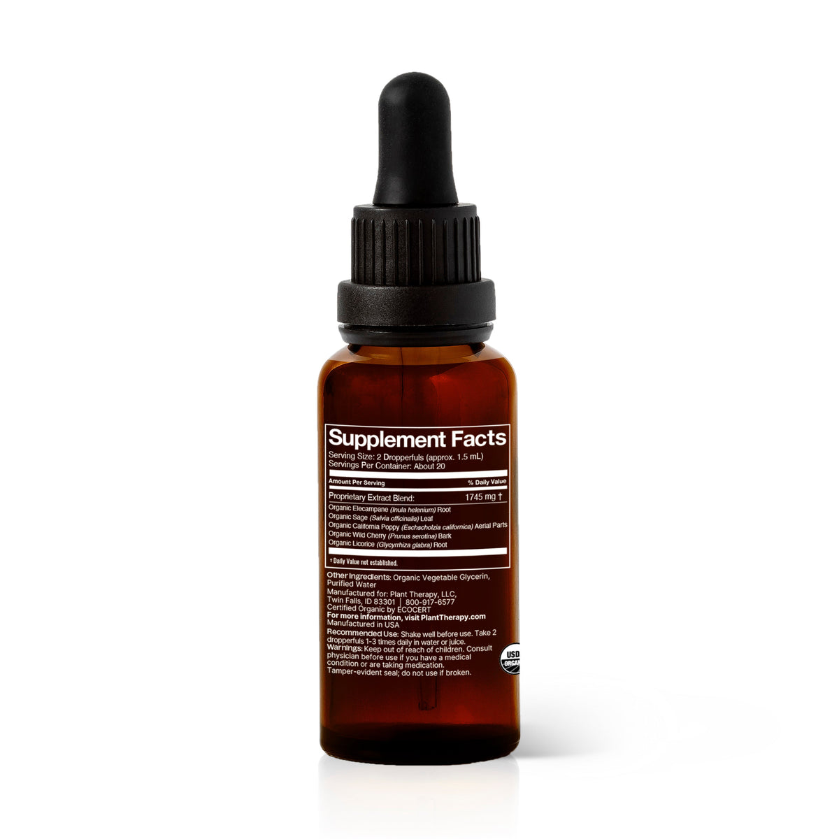 Cough Relief Organic Herbal Supplement