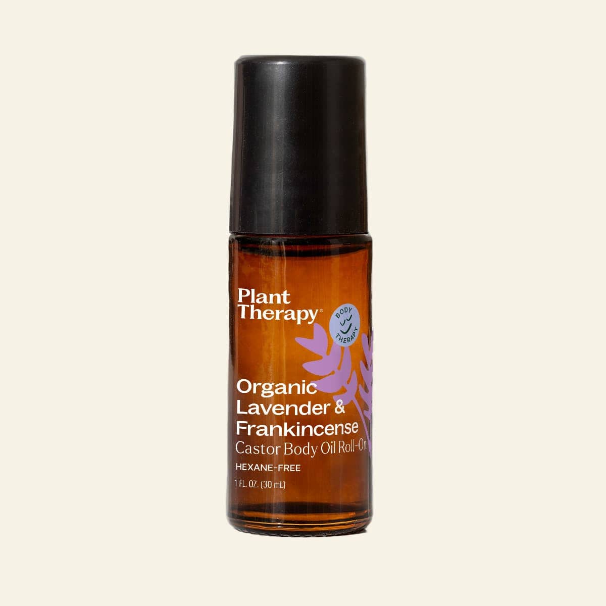 Plant Therapy Body Care 30 ml Organic Lavender &amp; Frankincense Castor Body Oil Roll-On 30 mL