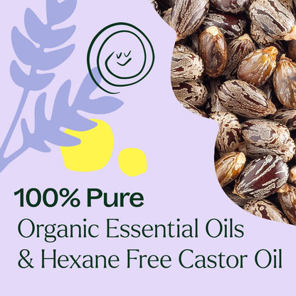 Organic Lavender &amp; Frankincense Castor Body Oil Roll-On 30 mL - My American Goods