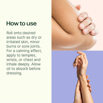 Organic Lavender &amp; Frankincense Castor Body Oil Roll-On 30 mL - My American Goods