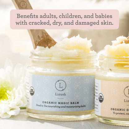 Lizush ORGANIC MAGIC BALM Head to Toe nourishing and moisturizing