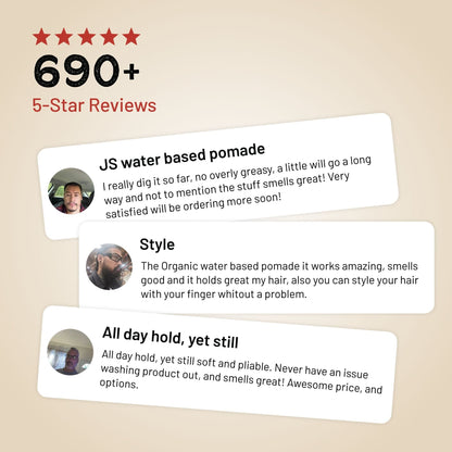 Johnny Slicks Pomade Organic Water Based Pomade
