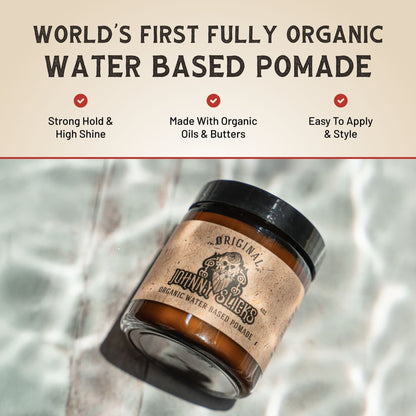 Johnny Slicks Pomade Organic Water Based Pomade