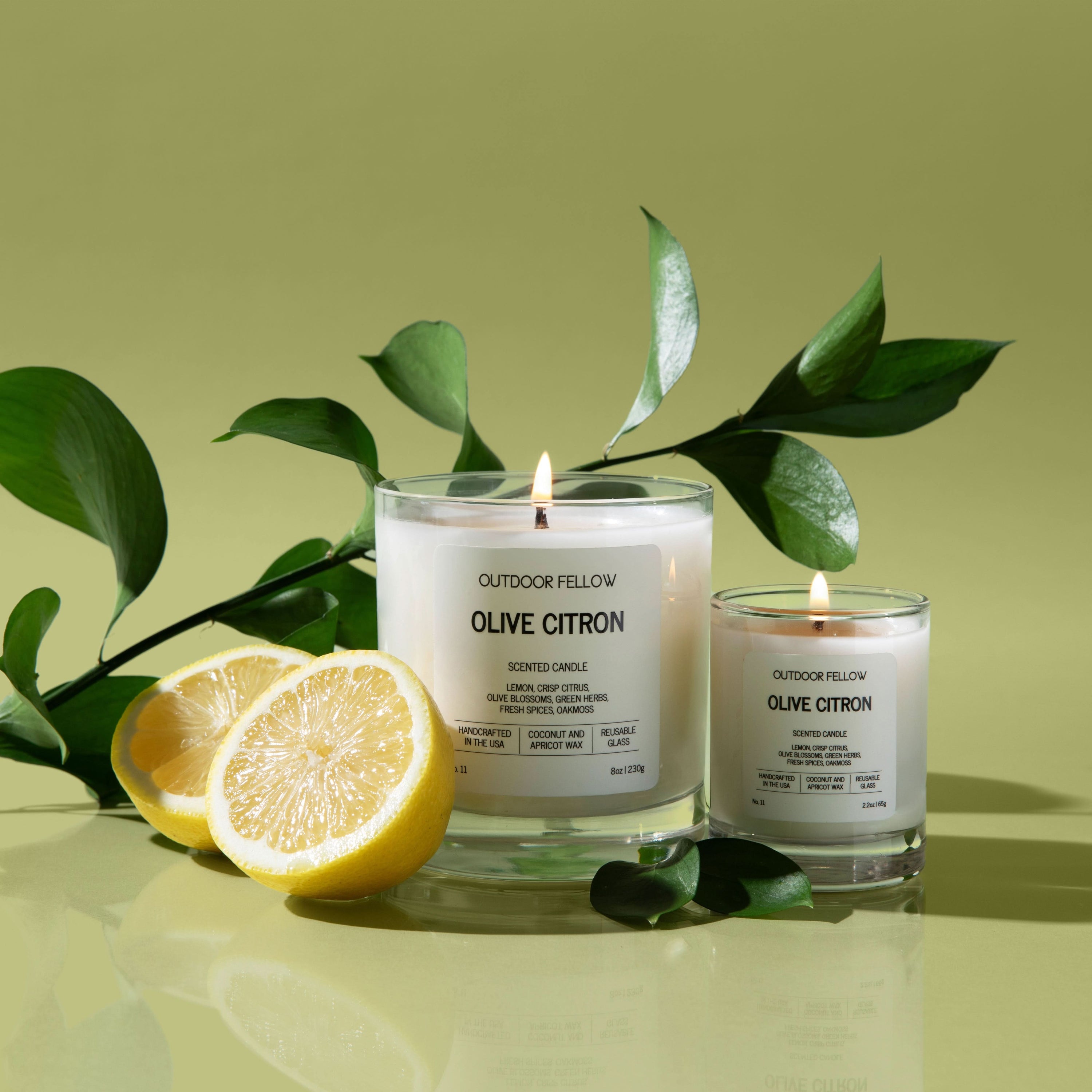 Outdoor Fellow Candles Olive Citron Scented Candle