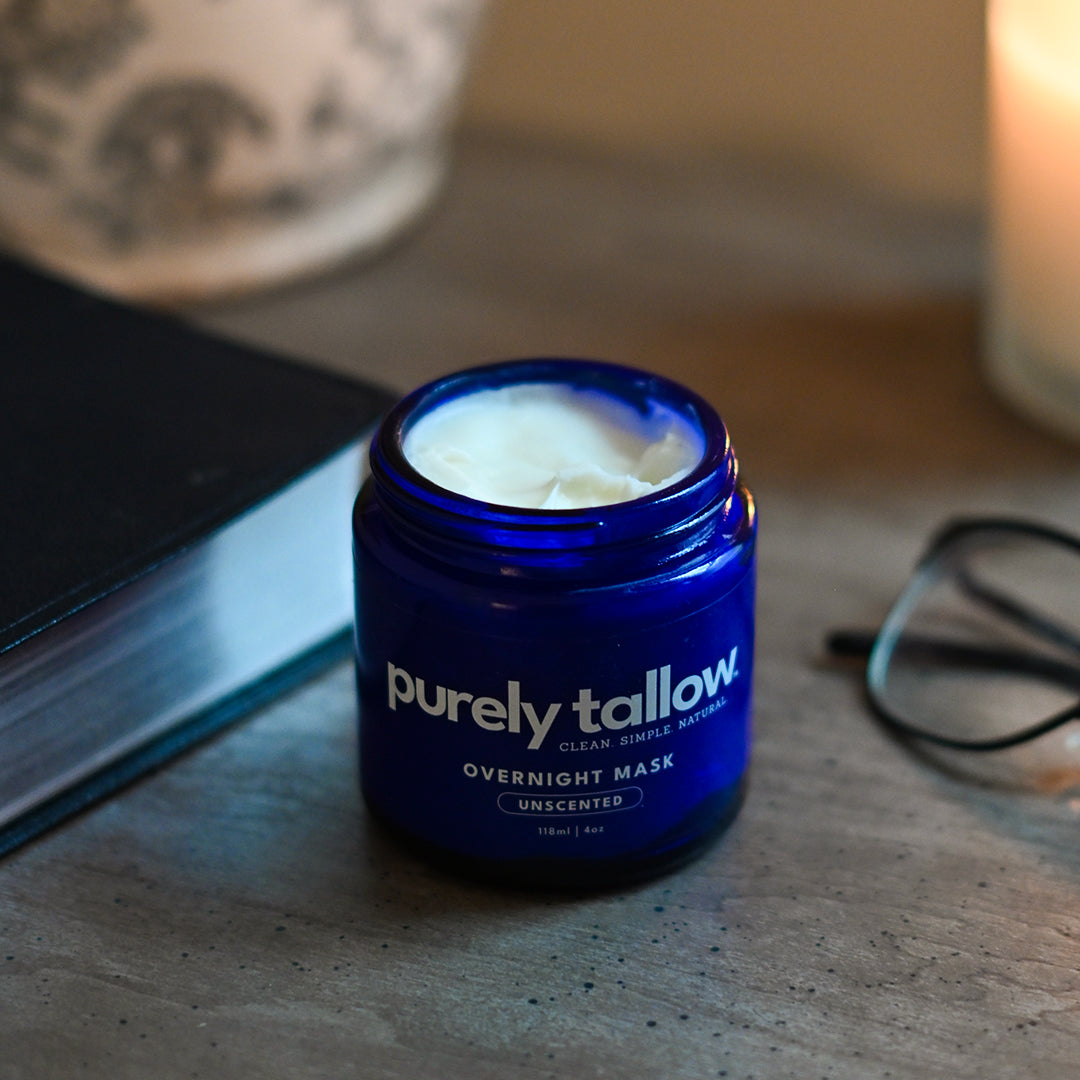 Blue jar of &